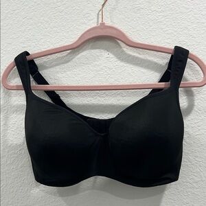 Cacique Black Supportive Bra 38F‎ Smooth Lightly Lined Balconette